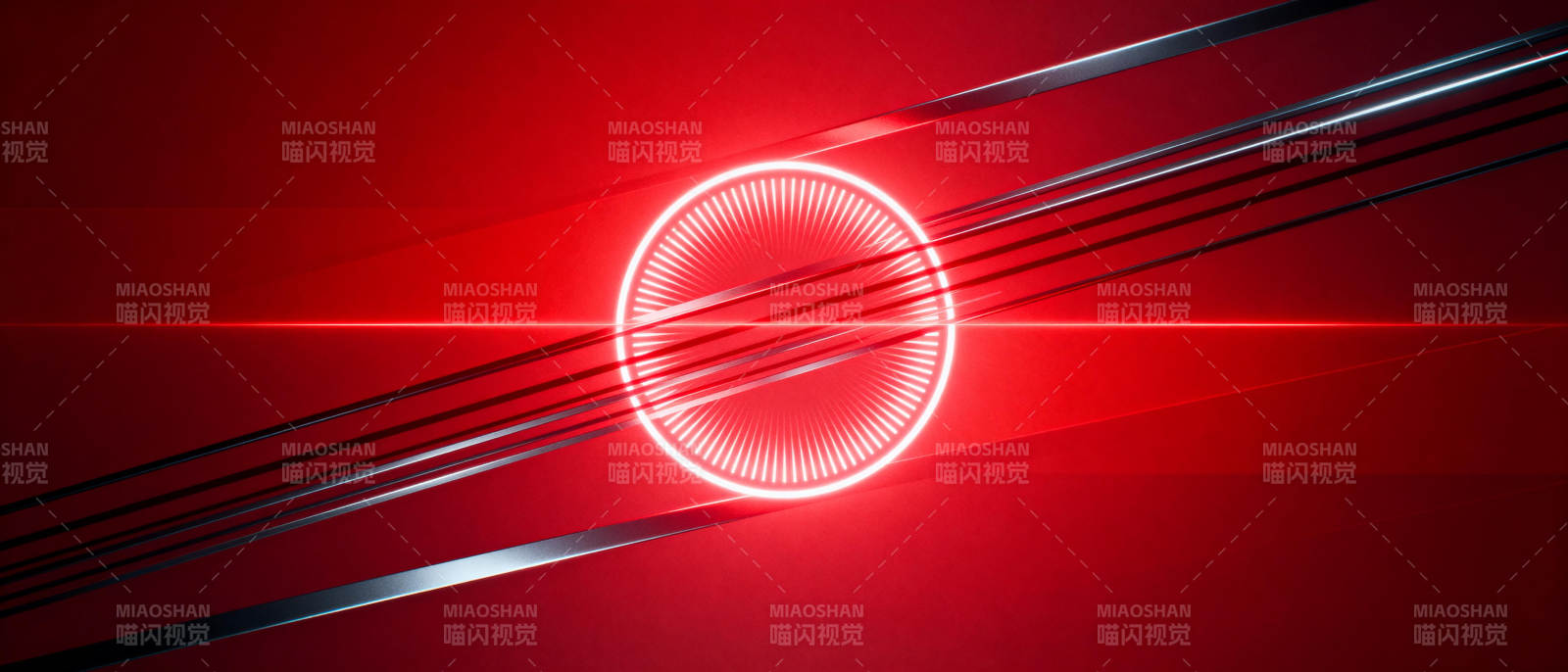 红光科技感线条图片