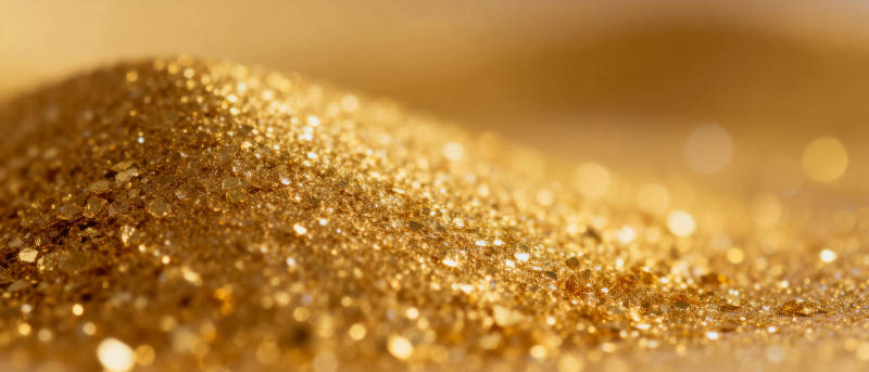 金色闪耀的沙粒图片