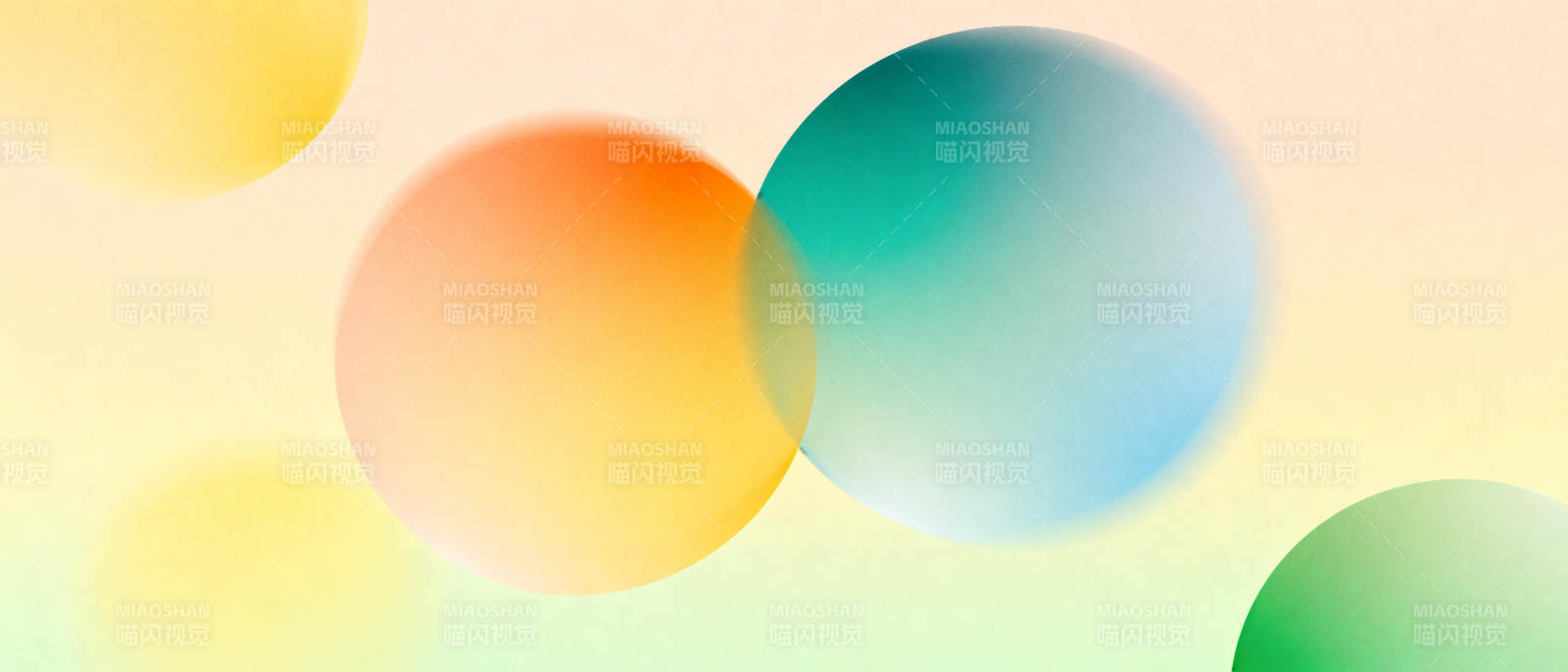 色彩交融的圆点图片