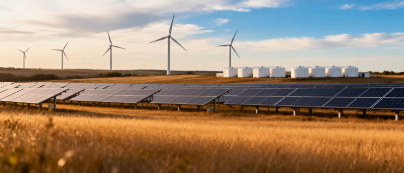 风光互补发电场图片