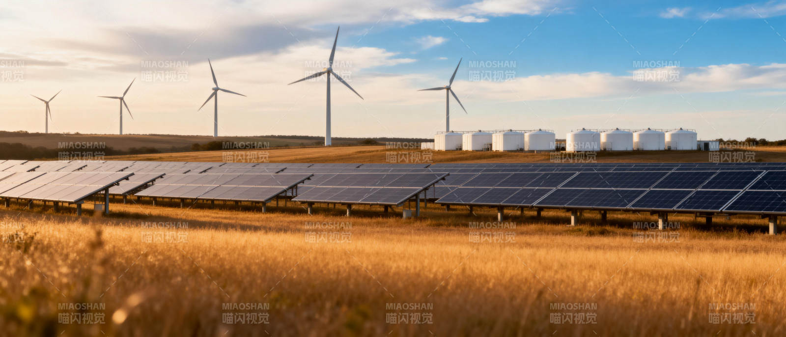 风光互补发电场图片