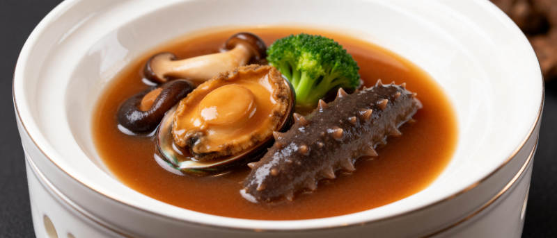 鲍鱼海参炖汤图片