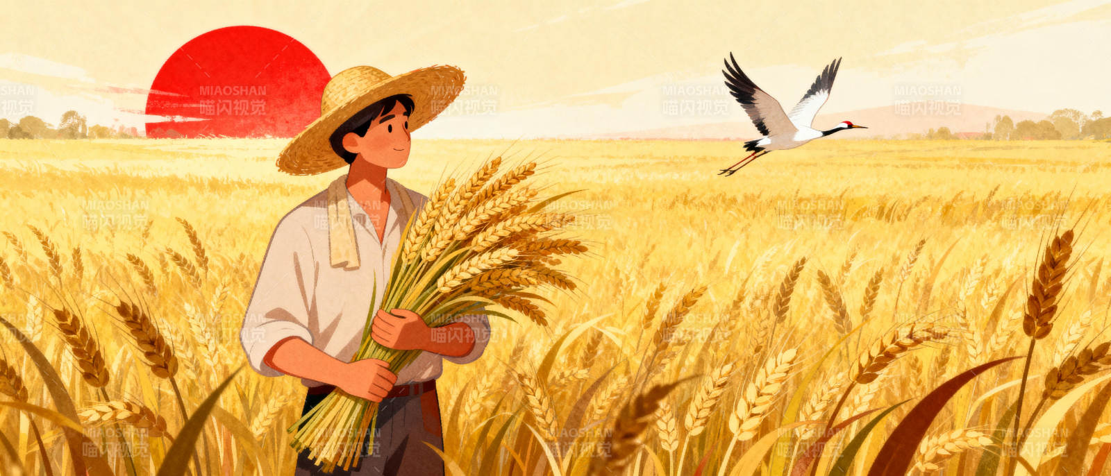 丰收的田野图片