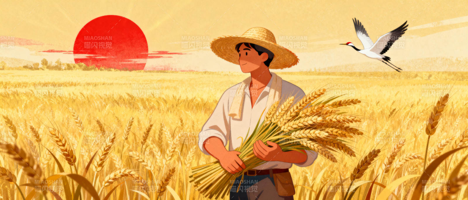 丰收的田野图片