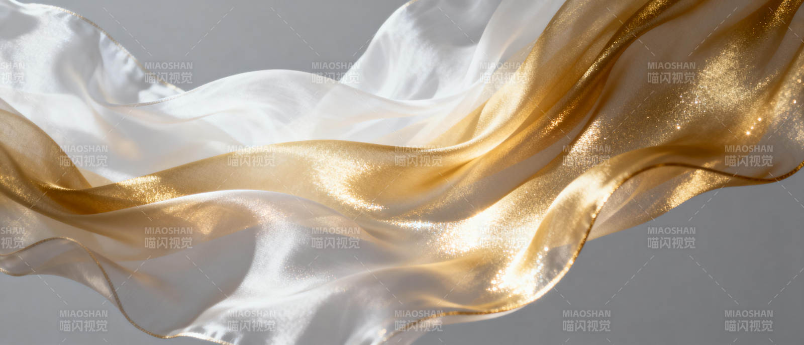 金白丝缎飘逸图片