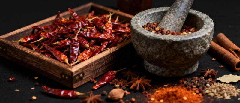 香料与辣椒的盛宴图片