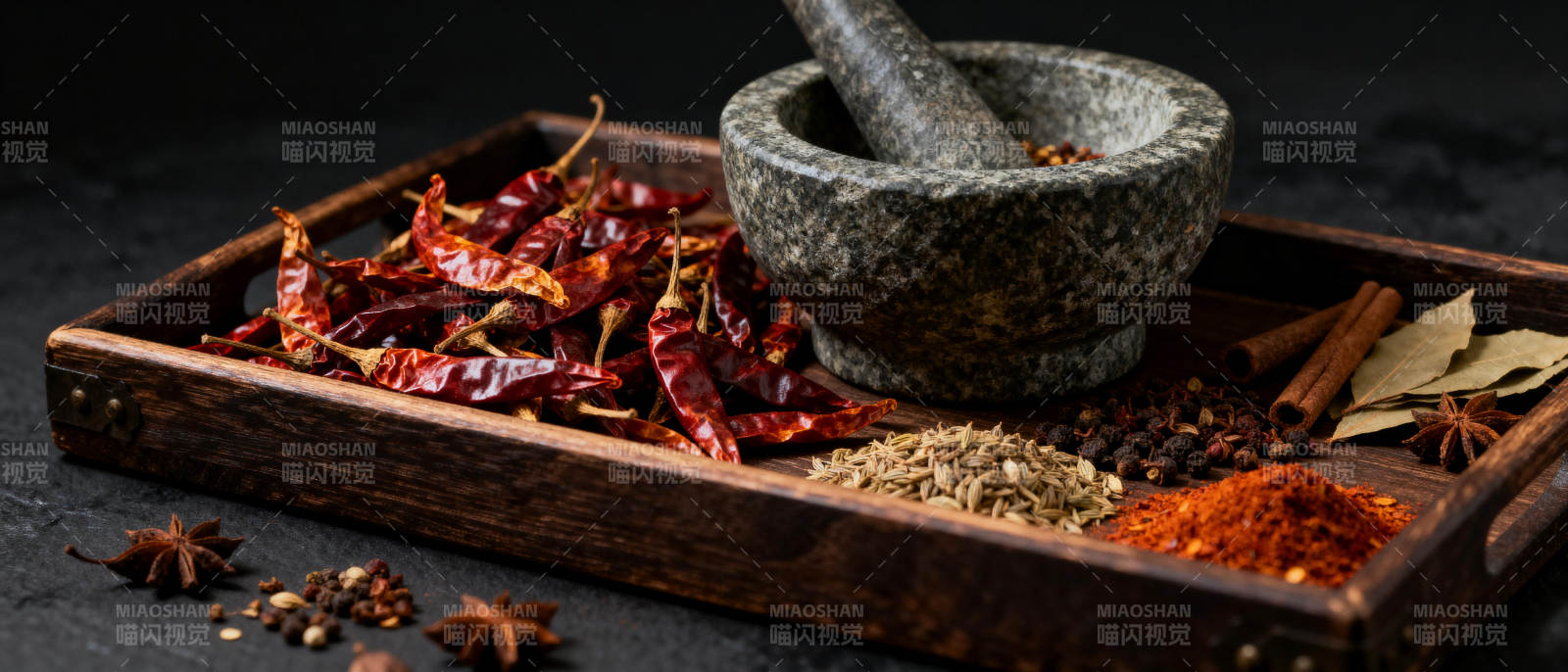 香料与研磨器图片