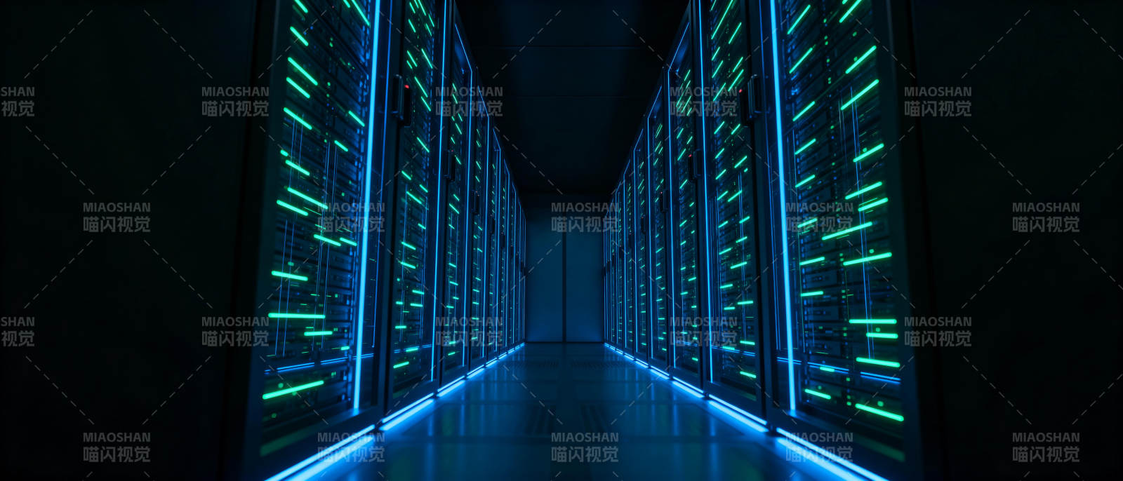 数据中心走廊图片