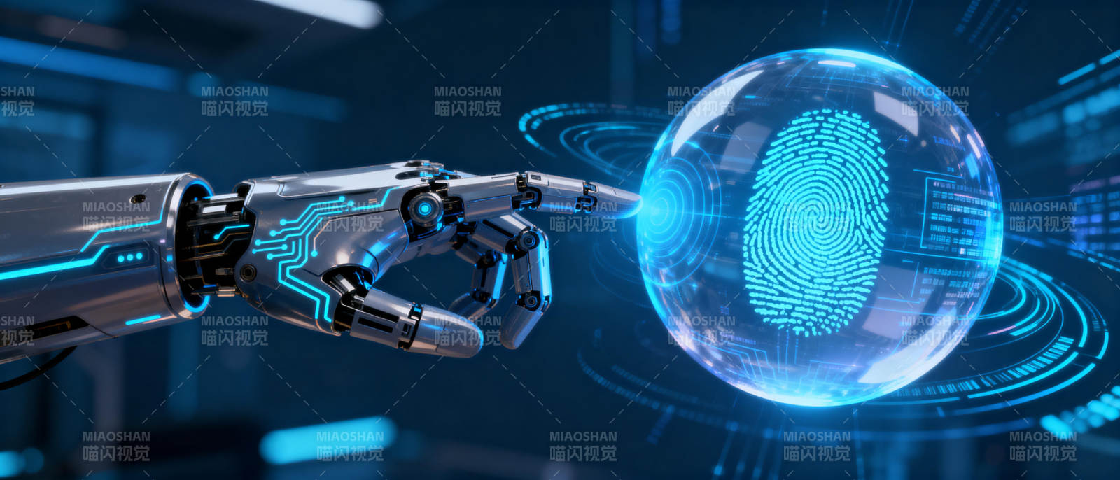 智能识别未来科技图片