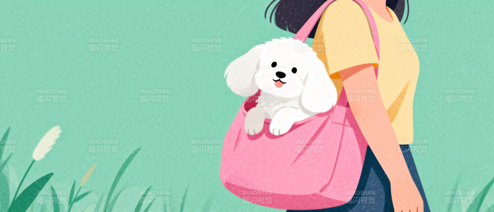 萌犬伴行 温馨随行图片