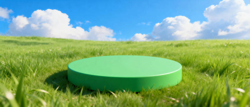 绿盘草地上图片