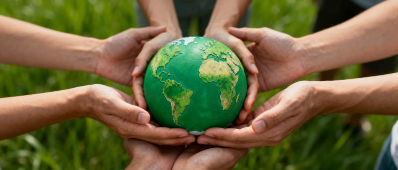 携手守护地球图片