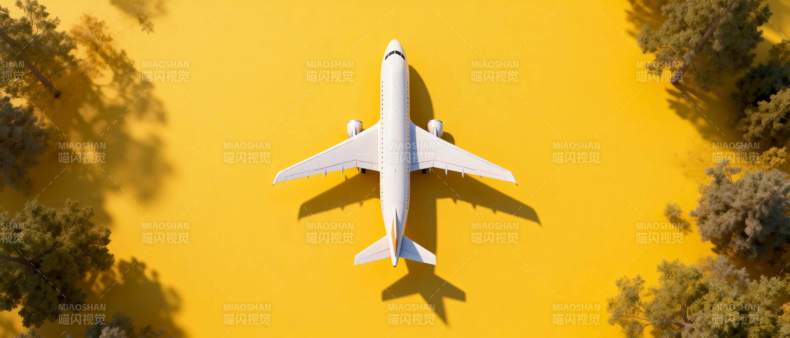 俯瞰飞行的飞机图片