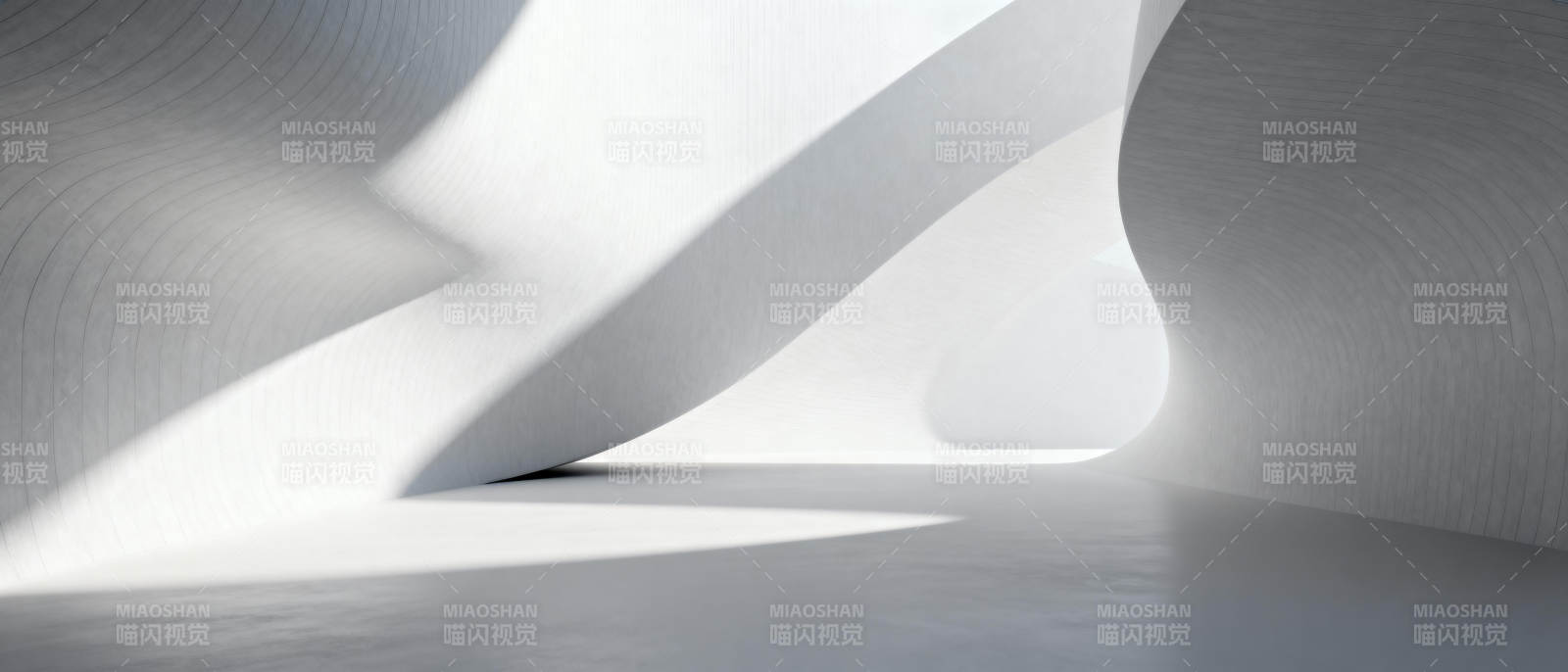 光影交错的抽象空间图片