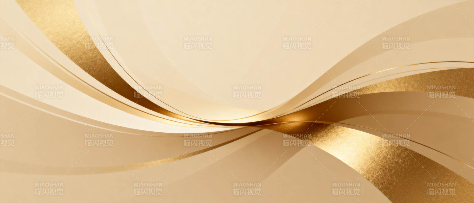 金色波浪艺术图片