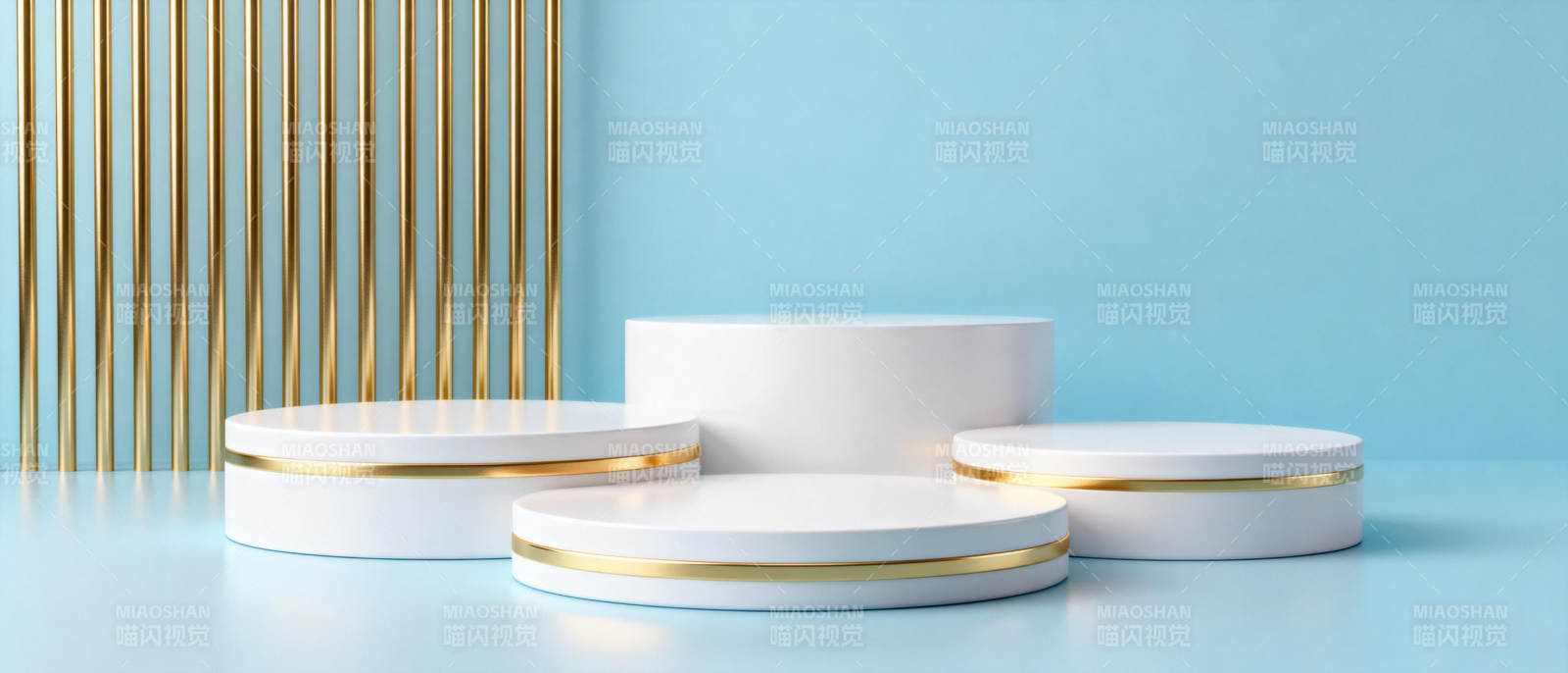 简约金色舞台展示图片