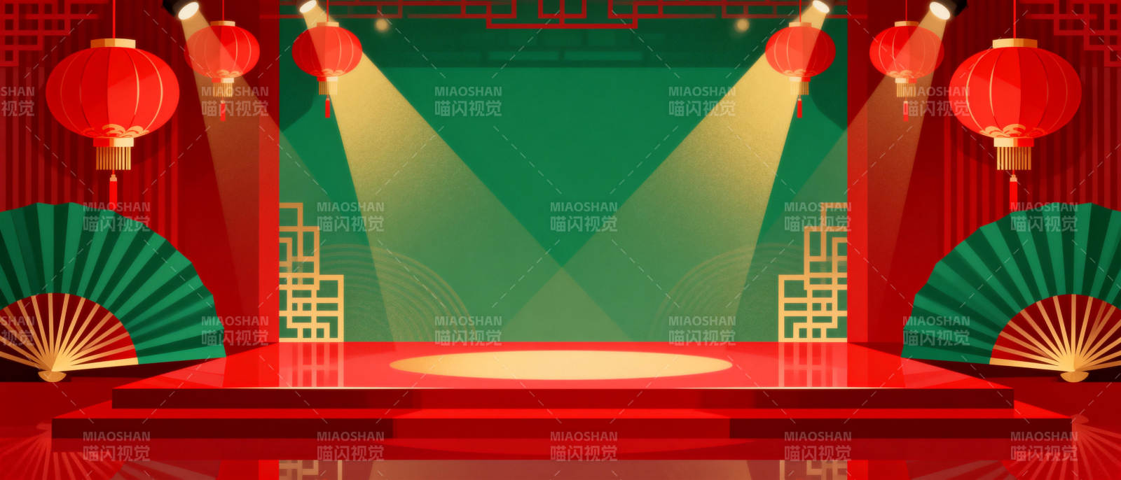 春节舞台表演图片