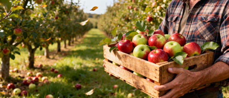 果园丰收苹果图片