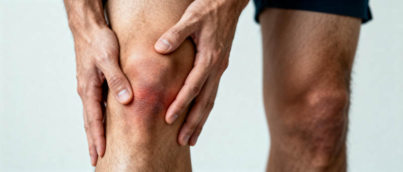 膝盖疼痛难忍图片