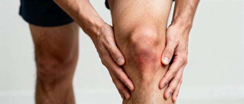 膝盖疼痛难忍图片