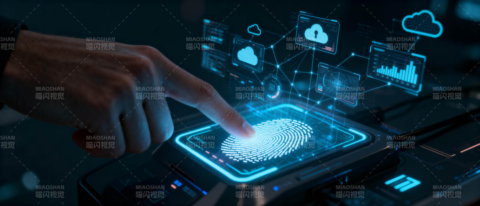 指纹识别科技图片