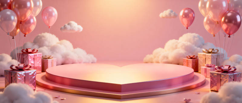 浪漫心形舞台图片