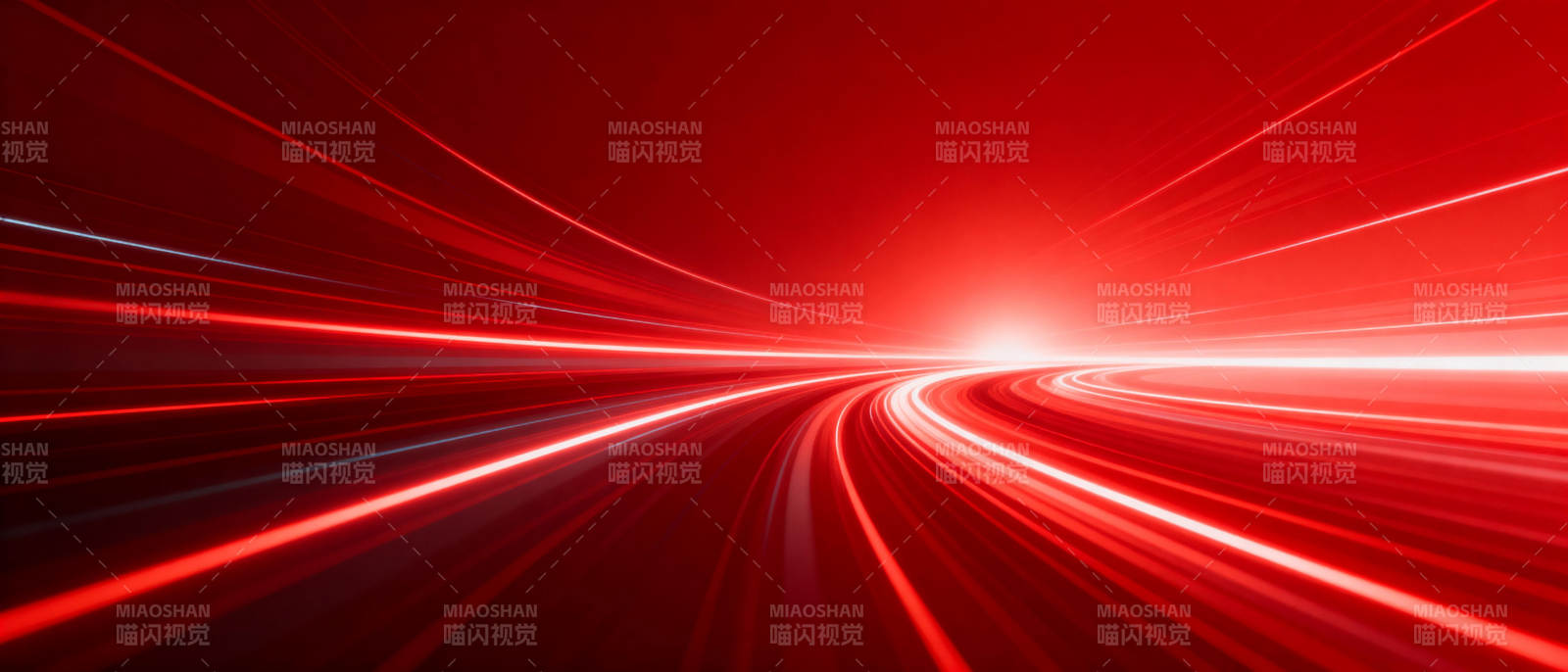 红色光速隧道图片