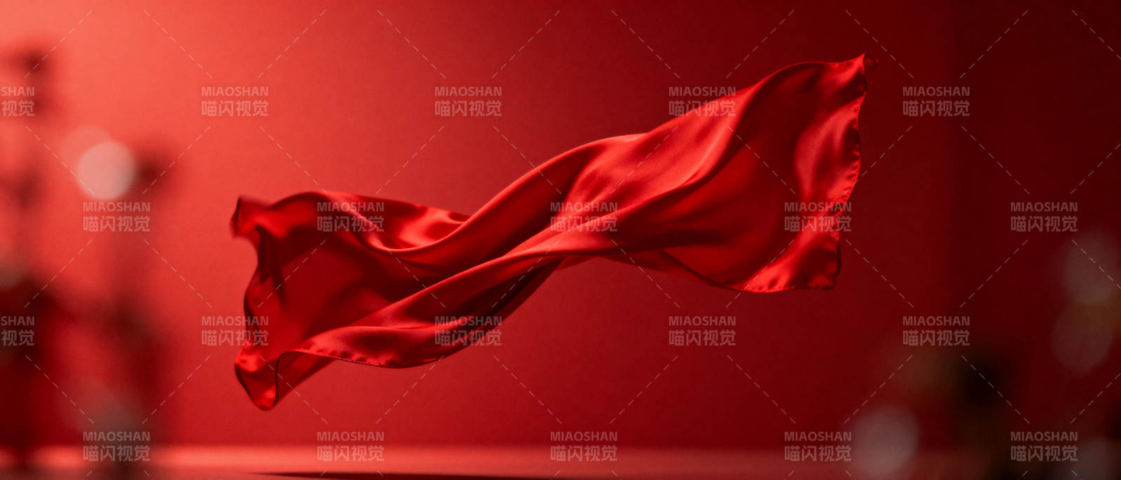 红绸飞舞图片