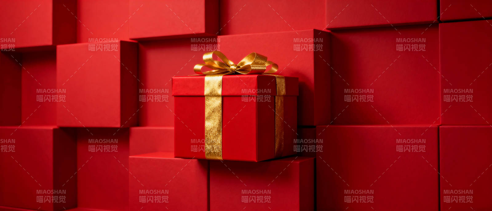 红礼盒 金丝带图片