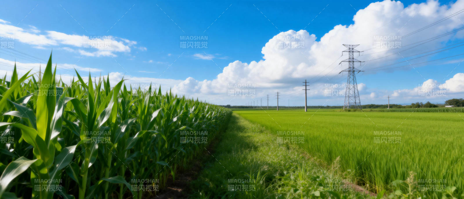 田野风光 绿意盎然图片