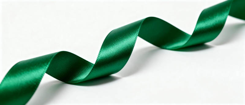 绿色丝带飘逸图片