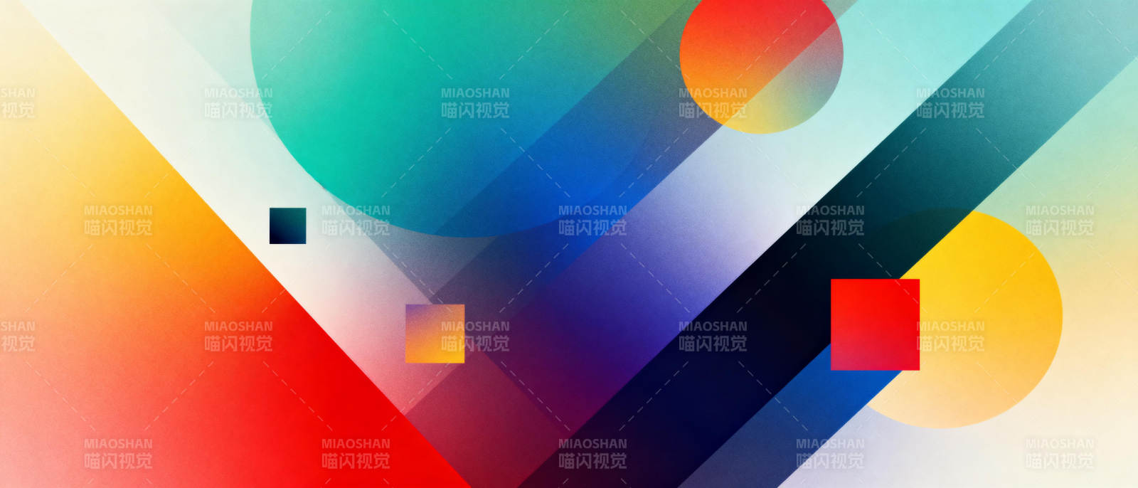 色彩几何抽象艺术图片