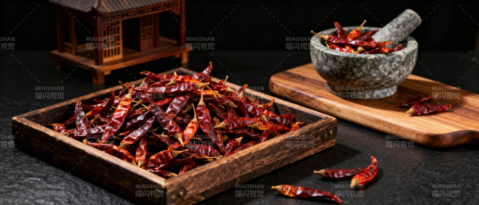 干辣椒特写图片