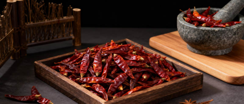 干辣椒特写图片