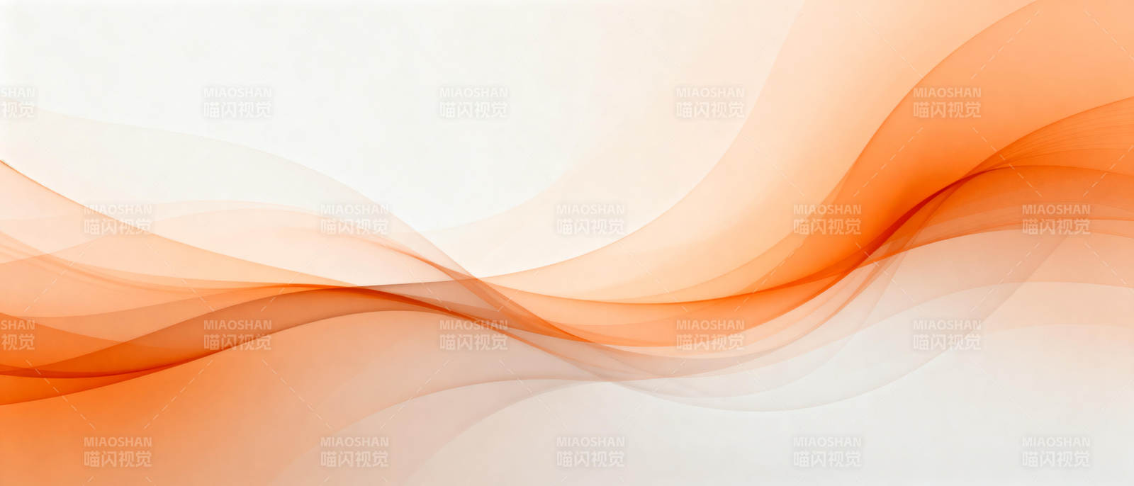 橙色波浪背景图片