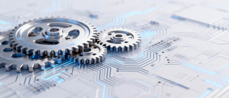 科技齿轮联动图片
