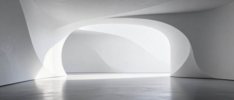 光影交错的白色空间图片