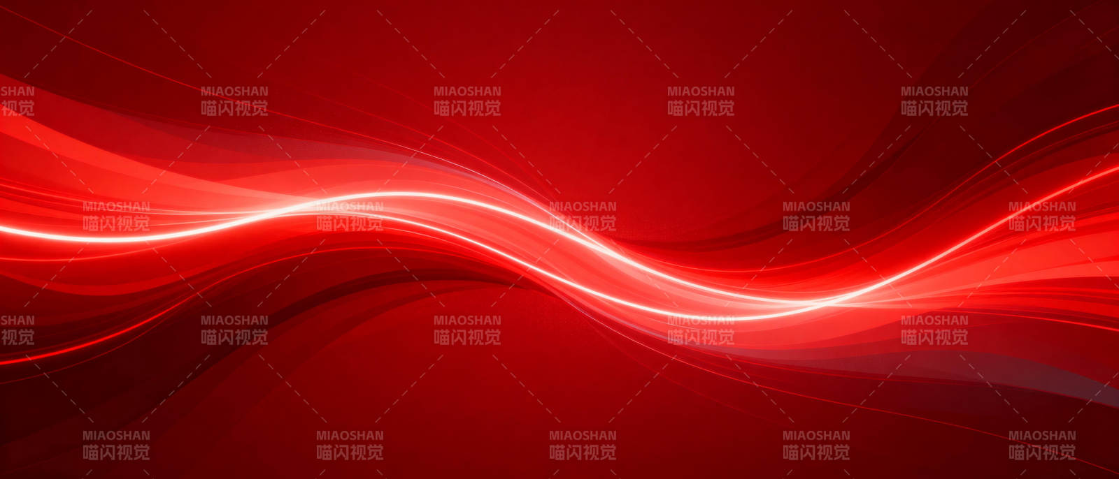 红色波浪光效图片