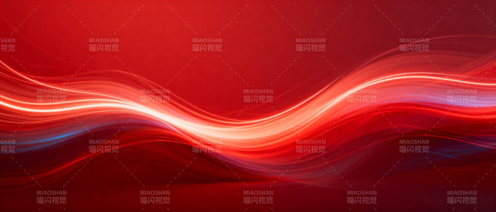 红色波浪光影图片