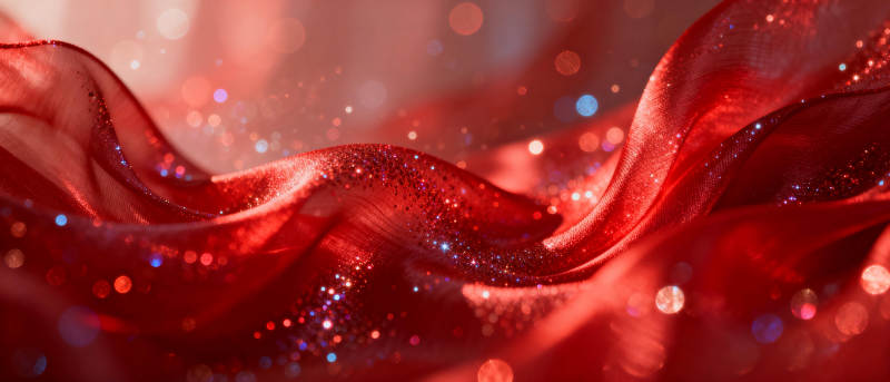 红绸舞动 星光闪烁图片