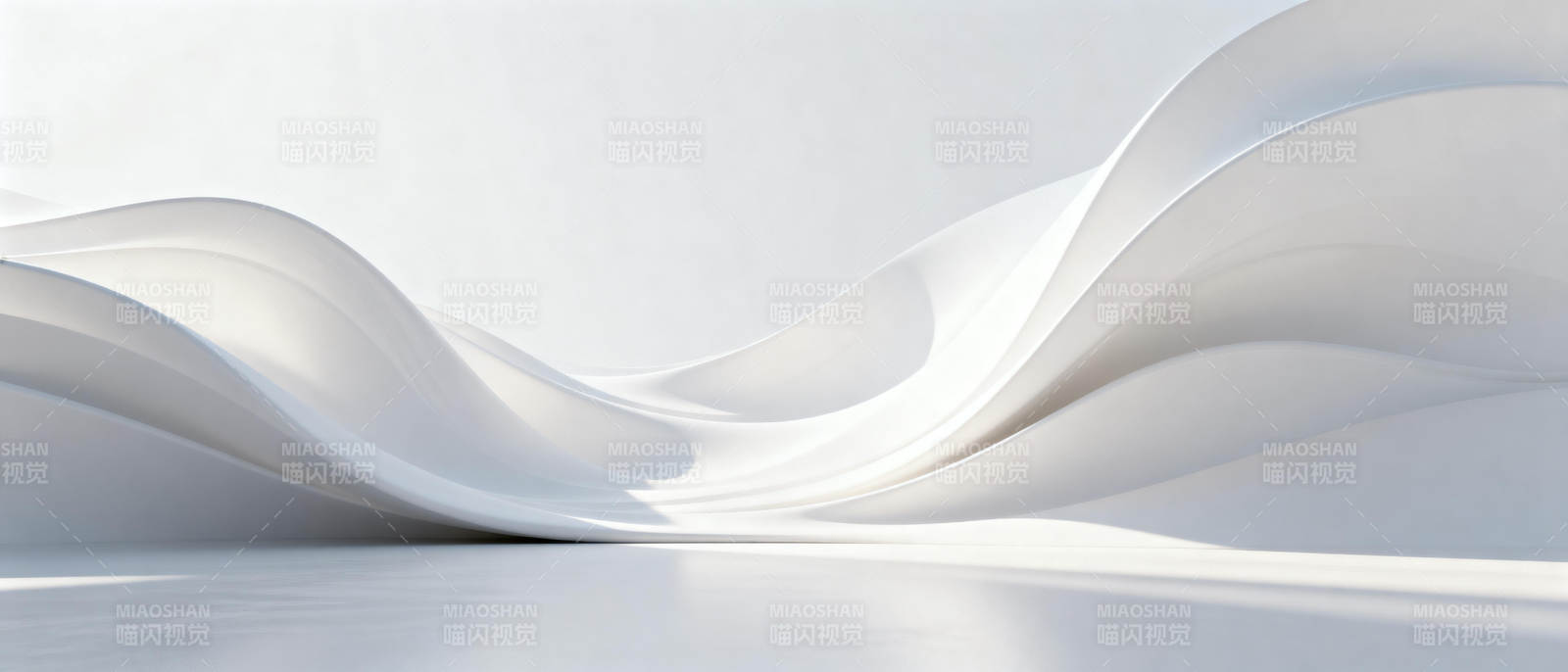 流动的白色波浪图片