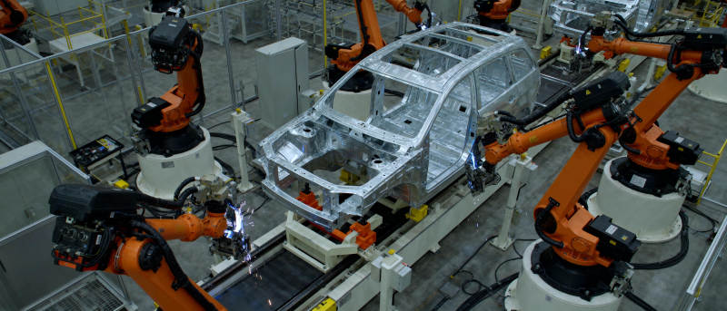 智能汽车生产线图片