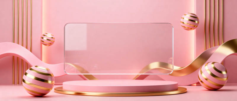 粉色梦幻舞台图片