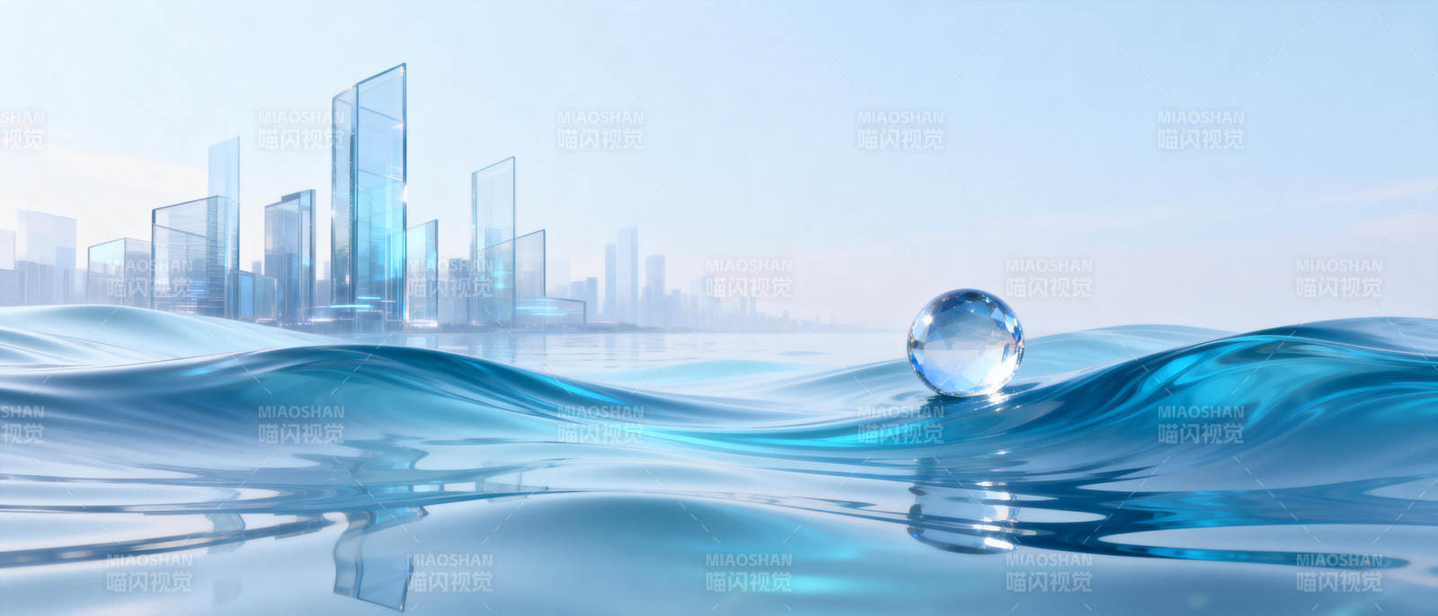 水波映城图片