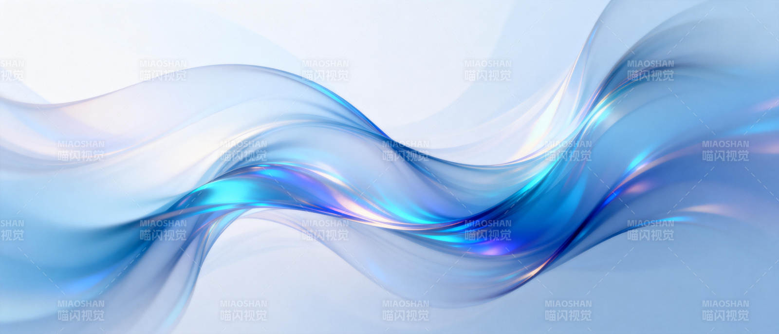 流光溢彩的波浪图片