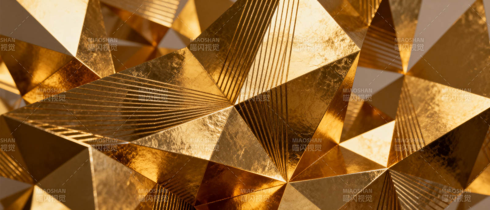 金色几何艺术图片