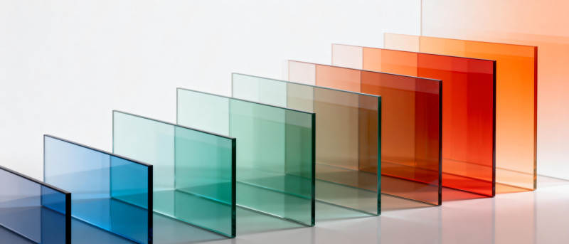 彩色玻璃板排列图片