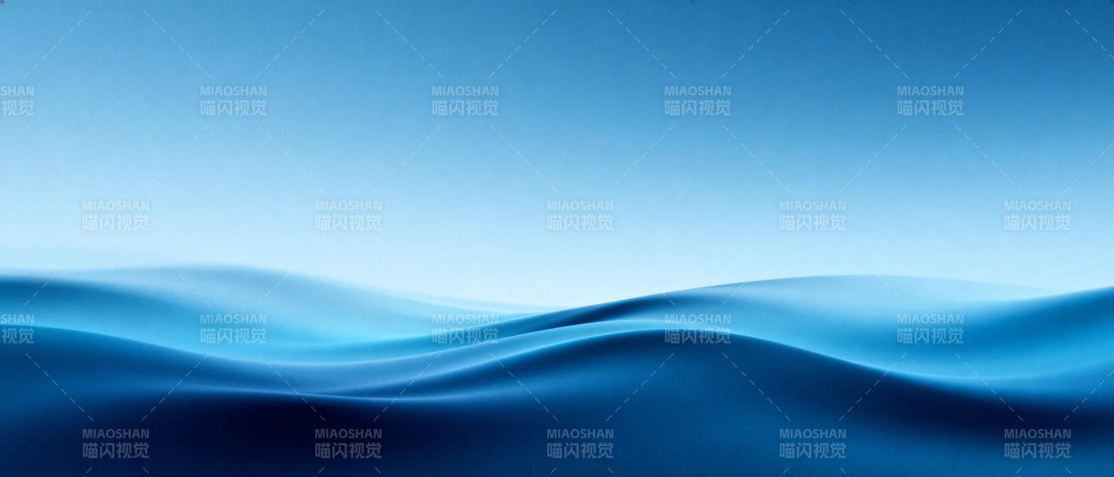 蓝色波浪静谧图图片