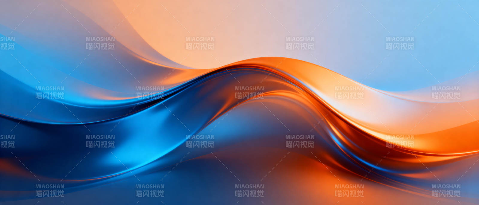 流光溢彩的波浪图片