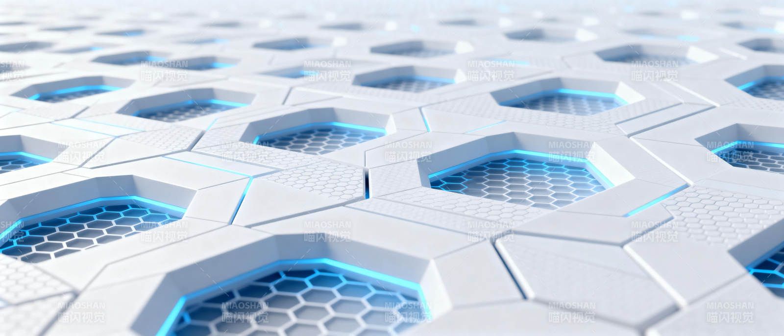 六边形科技纹理图片